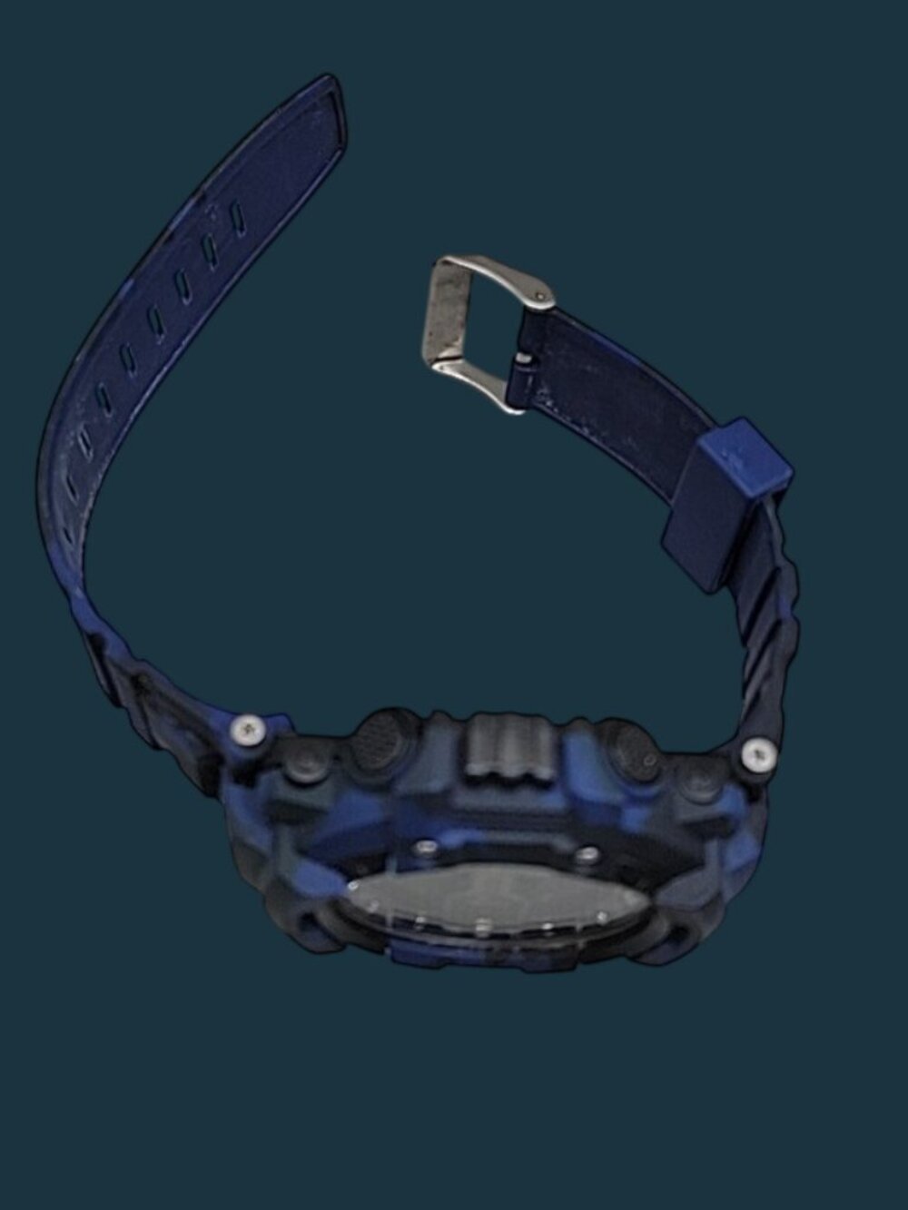 Primark Mens Digital Watch 9" Blue Silicone Band 54mm Multifunction Dial - Picture 12 of 12